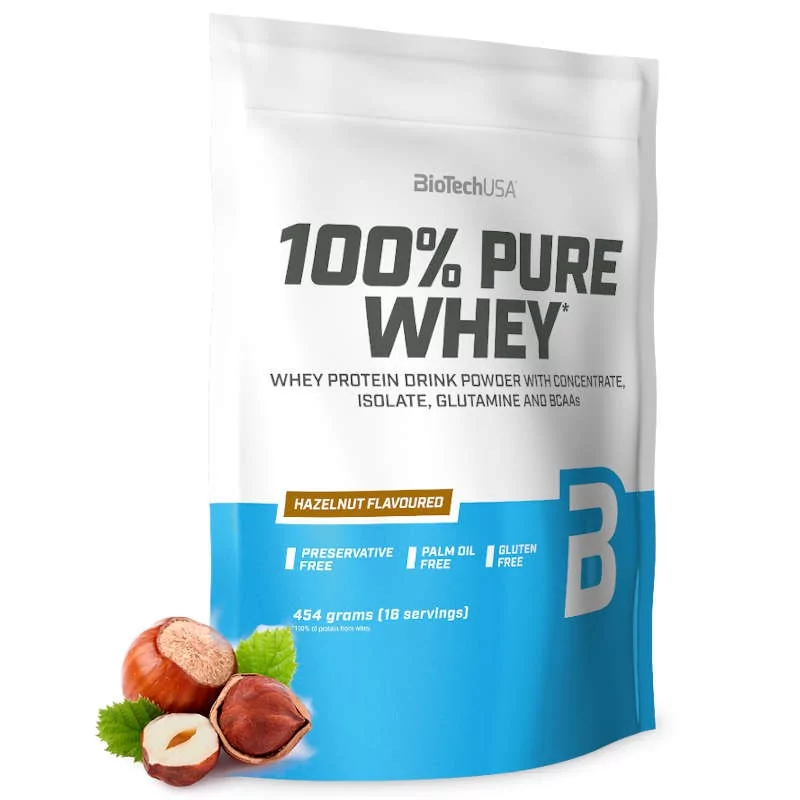 100% pure wheyHazelnut