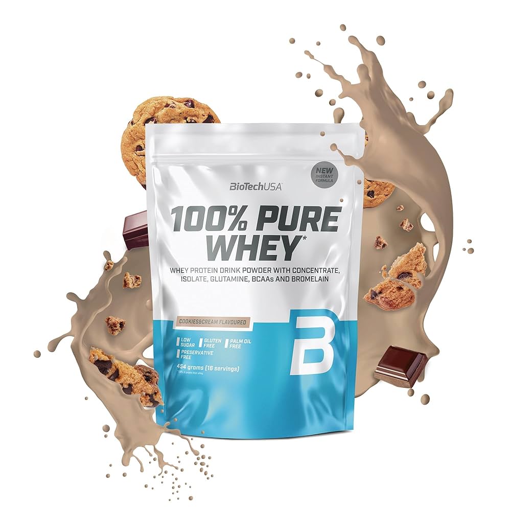 100% pure wheyCookies and cream